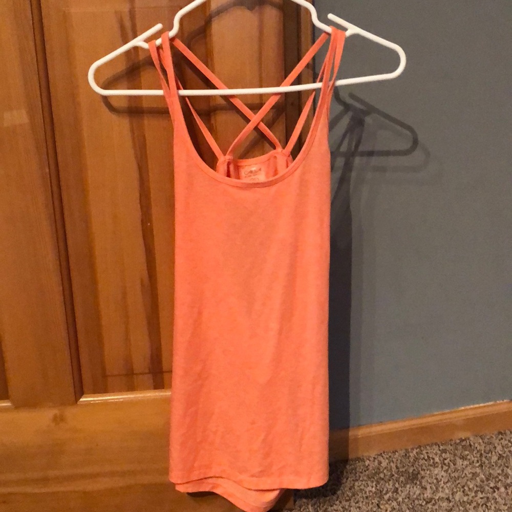 Workout tank with cute back detail